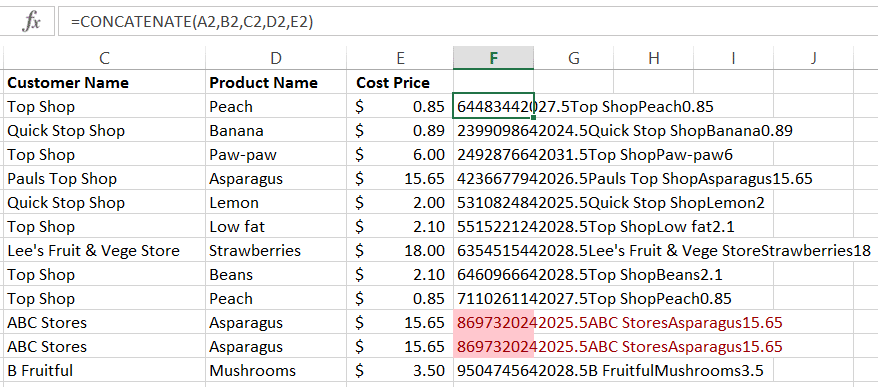 Delete duplicates in Excel