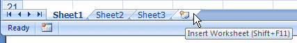 Parts of Excel screen 3