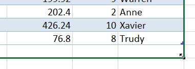 Excel Tables Extend Range
