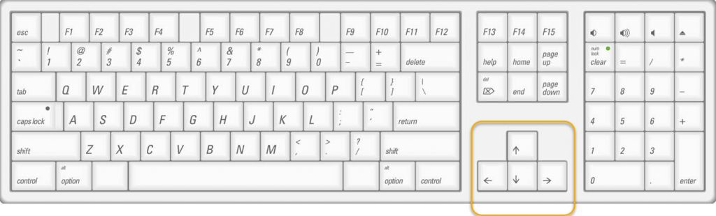 Excel keyboard arrow keys