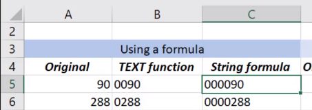 add 0 in front of number in excel 2 fixes