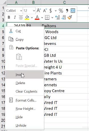 how can you insert multiple rows in excel