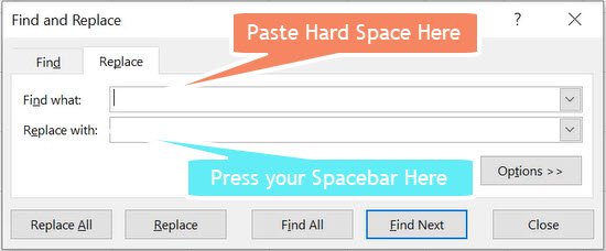 Excel remove spaces