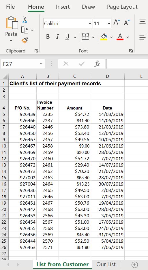 vlookup to compare two columns