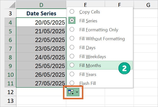 How to Create a List of Dates in Excel – Autofill Days, Weeks ...