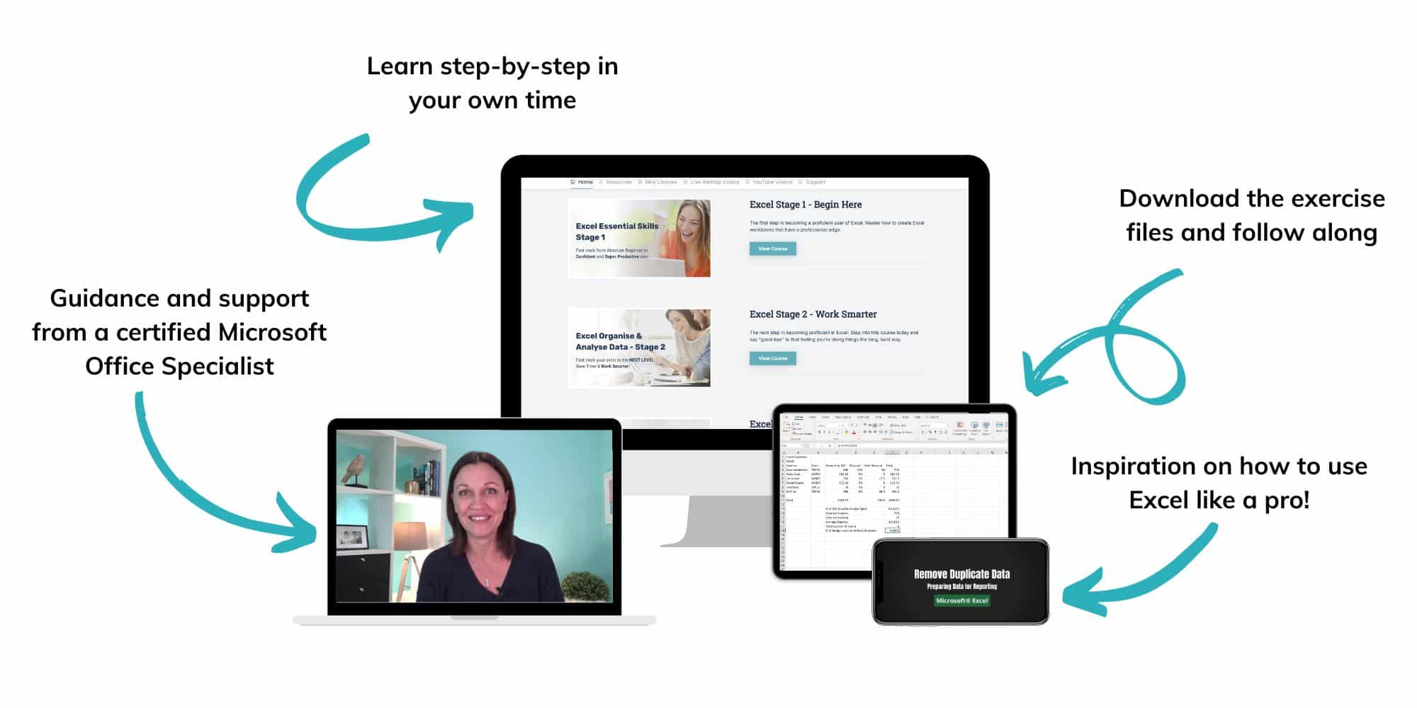 image showing Excel at Work Learning Hub